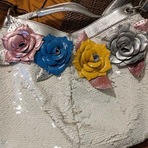 Sharif Designer Shoulder Bag with Sequins